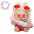 Miniatyrbild 3 av 3: [HH] Labubu Kläder Solglasögon Sommarklänning Outfit Badring Tillbehör Set Labubu Bikini Kläder
