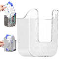 Miniatyrbild 4 av 8: Våtservetter dispenser väggmonterade våtdukar behållare tungt enkla husdjur pappershandduk dispenser för badrum, transparent vit toalettpapper hållare Transparent vit
