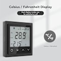 Miniatyrbillede 5 af 8: Gulvvarme termostat med LED-touchskærm og intelligent temperaturstyring Black