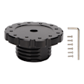 Miniatyrbillede 1 af 8: Professionelt aluminium-ratnav til spil, ratnav til Thrustmaster T300 T500 TS PC TS XW, sort