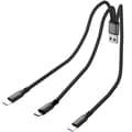 Pikkukuva 1 / 8: Moni USB-C-jakaja kaapeli, USB-A - Dual Type-C + Micro USB