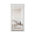 Miniatyrbild 1 av 6: Kattavvisande dragkedjeförsedd dörrgardin slitstarkt nät vit white 90x210cm