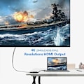 Miniatyrbild 5 av 5: Vit USB C till HDMI-adapter, typ C till HDMI 4K-omvandlare, typ C
