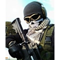 Miniatyrbild 2 av 7: Skalle Ansiktsmask Utomhus Ridning Mask Cykel Skid Skalle Halv Ansiktsmask Ghost Halsduk Multi Använd Halsvärmare Cod Okt Skrämmande Mask