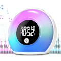 Miniatyrbild 1 av 5: Väckarklocka med Bluetooth-högtalare, nattlampa för barn