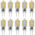 Miniatyrbillede 1 af 5: G4 LED-pære 12V, 1W svarende til 10W halogenpære, intet flimmer 200LM, varm hvid 3000K, 360° strålevinkel, ikke dæmpbar, 10-pak