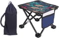 Fällpall-fällpall camping-stol-Bärbar fällbar campingpall - Utomhus campingpall Bekväm sits - Lövblå - 33x33x32cm