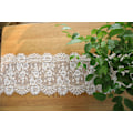 Miniatyrbilde 2 av 6: Hvit blonderduk 35*300cm brodert blonder rustikt bryllup d