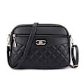 Miniatyrbillede 5 af 7: 2024 Ny firlags stor kapacitet middelaldrende kvinders taske mode rombe crossbody skuldertaske all-match kamerataske lille firkantet taske Oak Red