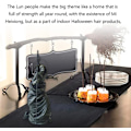 Miniatyrbillede 2 af 5: Halloween Skeletvægter Skulptur Grim Reaper Statue Gotisk Skulptur Harpiks Håndværk