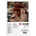Miniatyrbilde 1 av 8: Pop-sanger Canvas Poster for Taylor Swift For Room Estetisk Canvas Veggkunst Soverom Rød 30*40cm Red 30*40cm