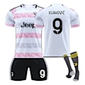 Pikkukuva 1 / 9: 23-24 Aikuisten ja Lasten Poikien Jalkapallopaidat Jalkapalloharjoitusasu Urheiluvaatteet 3-osainen setti 2324 Juventus Away #9 2324 juventus away#9 20