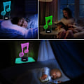 Miniatyrbild 3 av 10: 3D nattlampa Notform 2D bordslampa för musik gitarrälskare