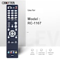 Miniatyrbilde 3 av 4: RC-1167 fjernkontroll for Denon AVR-1913 AVR-2113 AVR-2313 AV-receiver system