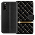 Miniatyrbillede 1 af 3: Sony Xperia 10 II Pung Etui Luksuriøs Sort
