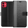 Miniatyrbillede 1 af 3: Apple iPhone 11 Pung Etui Sort & Gråt Læder