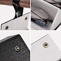 Miniatyrbillede 3 af 5: Sunglass Eyeglass Organizer Collector 5 slot PU Eyeglasses Storage Case Box Multiple Hanging Eyewear Display