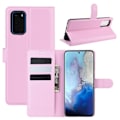 Pikkukuva 1 / 5: Samsung Galaxy S20 - Litsi Lompakkokotelo - Vaaleanpunainen LightPink Vaaleanpunainen