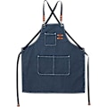 Miniatyrbilde 2 av 5: Forstykke for menn og kvinner med lommer, justerbar stroppforkle for kjøkken, matlaging, baking, kunstmaling, bomullslerret arbeidsforklær for butikk, hage