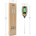Miniatyrbillede 2 af 5: Morthan 4-i-1 jordtester, jordtester, fugtighed, lys, temperatursensor, Ph-syreindikator, til