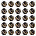 Pikkukuva 2 / 3: 200 kpl Onnea tuovia helmiä Korut Helmet Hyvinvointi Raha Amuletti Kaulakoru Välihelmet Tiibetiläinen Charmi Helmi Musta 1X1cm Musta 1X1cm