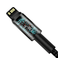 Pikkukuva 5 / 5: Baseus Tungsten 1m 20W PD USB-C - Lightning Punottu Nylonkaapeli - Musta Black Svart