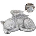 Miniatyrbild 1 av 5: Design Toscano Kattenängel Gravvårdsfigur - Mått: 14 x 10 x 12,5 cm
