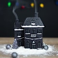 Miniatyrbillede 3 af 4: Something Different Merry Cryptmas Røgelseskegleholder En Størrelse Sort/Hvid One Size