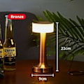 Miniatyrbilde 5 av 5: Metall Bordlampe LED Oppladbar Sivbordlampe Nattlampe USB Trådløs Touch Restaurant Bar Soverom Dekorativ Stemningsbelysning