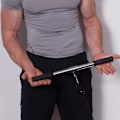 Miniatyrbilde 5 av 5: Nedtrekkbar Gym Roterende Rett Stang For Kabelmaskin Tilbehør Roing Trening Biceps Hjem Gy
