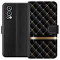 Miniatyrbillede 1 af 3: OnePlus Nord 2 5G Pung Etui Luksuriøs Sort