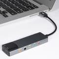 USB Lydkort 7.1 5.1 Kanals Eksternt Lydkort SPDIF Optisk til PC Computer[CO]