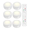 Miniatyrbild 1 av 5: INF LED spotlight set - 6 elegant lights with 2 practical remote controls