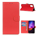 Pikkukuva 1 / 5: OnePlus 8T / 8T+ - Litsi-tekstuurikotelo - Punainen Red Röd