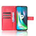 Pikkukuva 4 / 5: Motorola Moto G9 Play / E7 Plus - Crazy Horse Kotelo - Punainen Red Röd