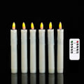 Miniatyrbild 1 av 5: Genuine Wax Flameless LED Candles with Timer, Dripless Battery Candles