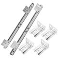 Miniatyrbillede 2 af 2: Datorbakke Computerskrivebordsskinner Rack Tastatur Glideskinne Skuffeskinne Tastaturbakke Glideskinner