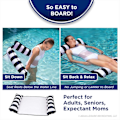 Miniatyrbild 4 av 5: Säsongskampanj! Högkvalitativ 4-i-1 Monterey Hängmatta Pool Float & Vattenhängmatta – Multifunktionell Uppblåsbar Pool Float för Vuxna