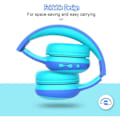 Miniatyrbilde 5 av 5: Bluetooth-hodetelefoner for barn med 85 dB begrenset volum, trådløse Bluetooth-hodetelefoner for barn - blå SQBB