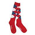 Miniatyrbillede 3 af 3: Dublin Unisex Argyle Strømper One Size Rød/Marineblå/Hvid Rød/Navy/Hvid One Size