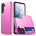 Pikkukuva 1 / 5: Samsung Galaxy S22 Plus Hybridikuori Korttitaskulla Pinkki