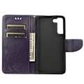 Miniatyrbillede 4 af 5: Samsung Galaxy S22 Plus Etui Sommerfugl Læder Lilla