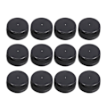 Miniatyrbilde 1 av 2: 100 stk. fargerike drikkeflaskehetter i plast til DIY-prosjekter (svart)