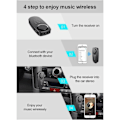 Miniatyrbillede 4 af 5: Aux Bluetooth 5.0-modtager, mini 3,5 mm trådløs bil Bluetooth-lydadapter Indbygget mikrofon