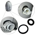 Miniatyrbilde 3 av 5: 3 stk Tilkoblingsforseglinger Pakninger Skiver for Coleman for Lay-Z-spa, A og B/C Tilkoblingsforseglinger Pakninger (Svart) [HK]