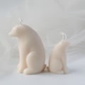 Miniatyrbillede 3 af 5: Lysforme lys stearinlys DIY støbeforme i silikoneform LZ22014 lille isbjørn