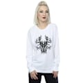 Miniatyrbillede 2 af 3: Marvel Dame Avengers Endgame Thanos Rorschach Sweatshirt Hvid M