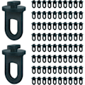 Miniatyrbild 1 av 5: 150 st Växthus Twist Clips Växthuskrokar Hängare Växthus Planteringsklämmor Krok Tillbehör för Aluminiumväxthus Värme