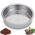 Miniatyrbillede 1 af 5: Rustfrit stål kaffefilter, dobbeltlags trykfilterkurv Espressofilterkurv til kaffemaskine