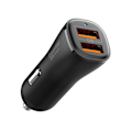 Miniatyrbild 1 av 4: Spigen 30W Billaddare 2x USB-A Essential Svart